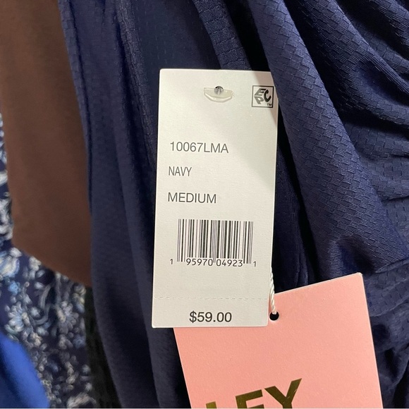 Leyden Ruched Tank Top in Navy NWT - Picture 6 of 11